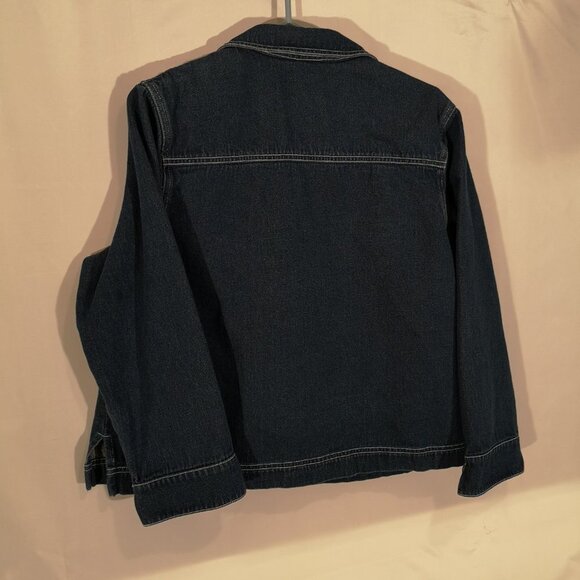 Alia Petites Ladies Button Closure Jean Jacket - Picture 2 of 6